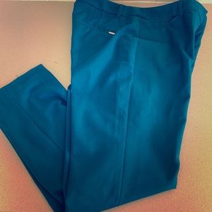 White House Black Market teal Capri pants size 8